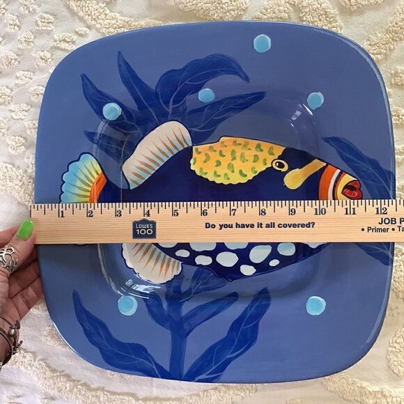 La Dolce Vita Big Fish Collection Ceramic Large Dish - Picture 8 of 9